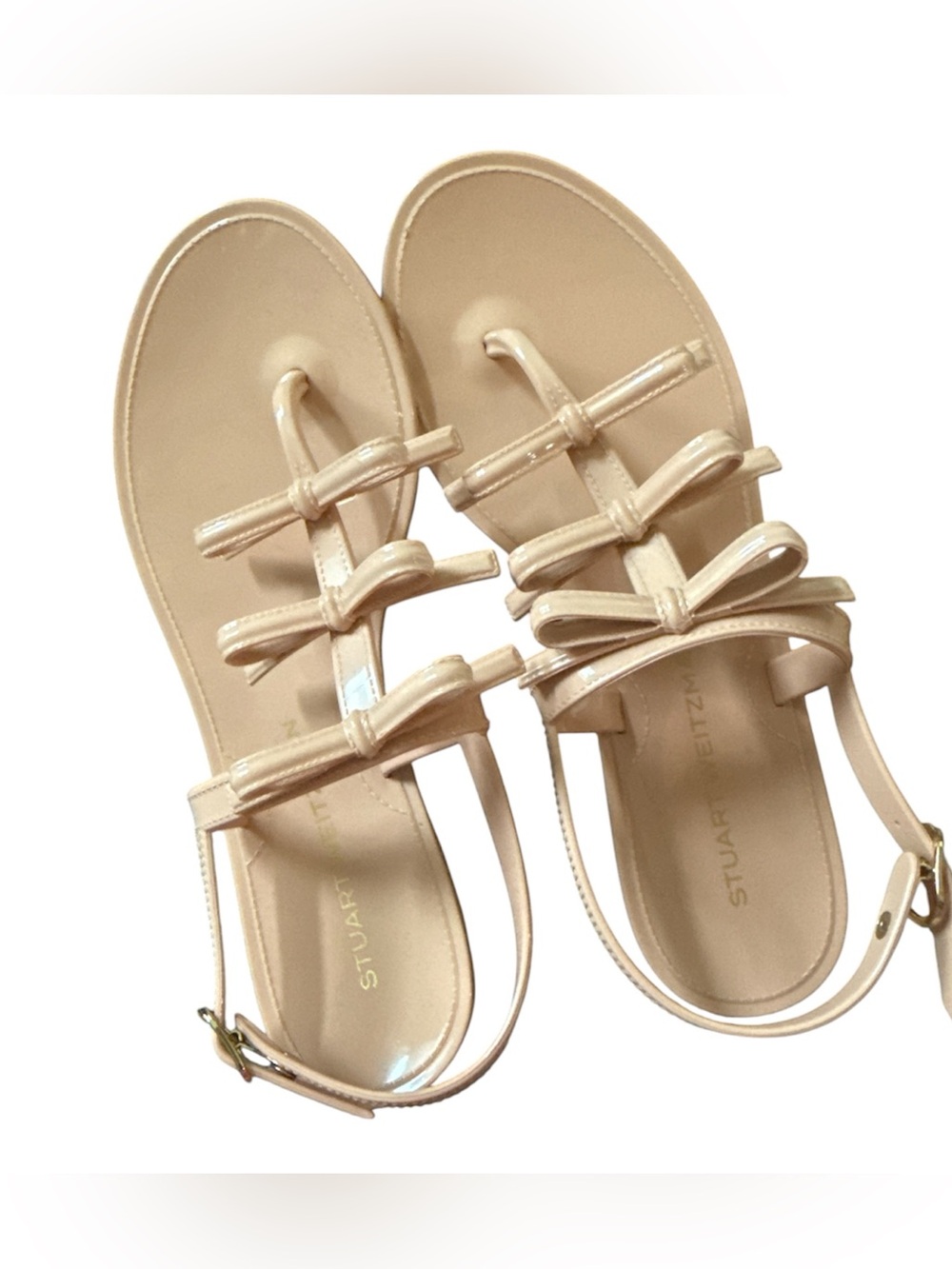 NEW Stuart Weitzman Felicity Multi Jelly Poudre semi shine rubber 9